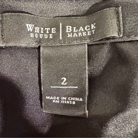 White House Black Market | LBD Little Black Dress, Strapless Mini Dress Sz. 2 - Picture 4 of 5